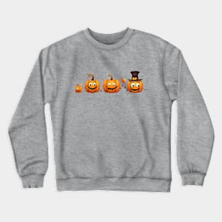 Spooky Halloween Pumpkin Family Crewneck Sweatshirt